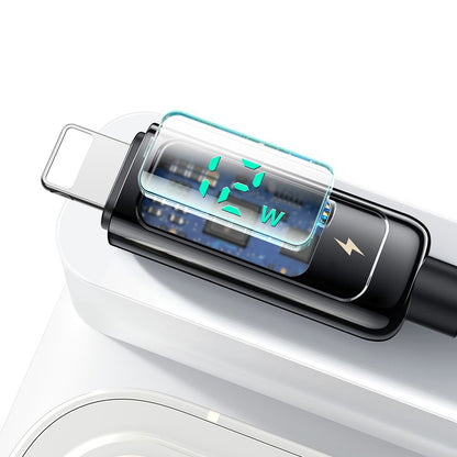 Datový a nabíjecí kabel USB-A - Lightning McDodo CA-9940 Display, 12W, 1.2m, černý