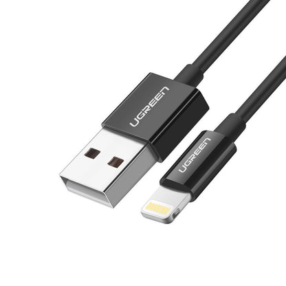 Datový a nabíjecí kabel USB-A - Lightning UGREEN 80823, 18W, 2m, černý