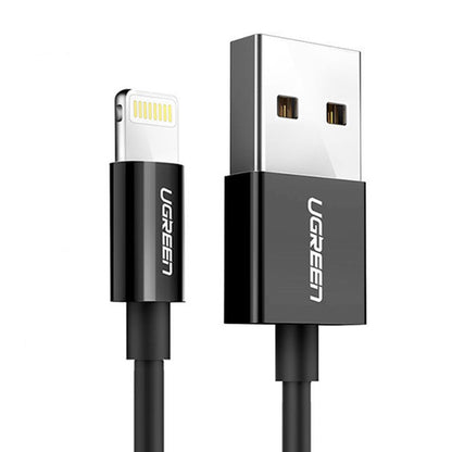 Datový a nabíjecí kabel USB-A - Lightning UGREEN 80823, 18W, 2m, černý