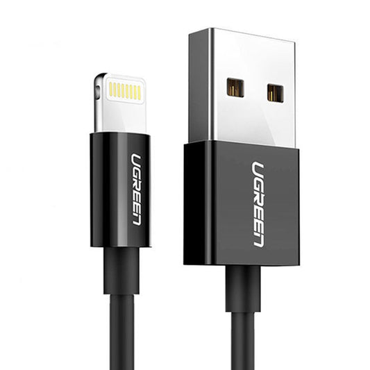 Datový a nabíjecí kabel USB-A - Lightning UGREEN 80823, 18W, 2m, černý