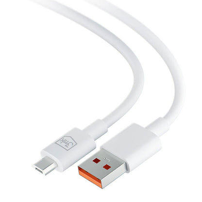 Datový a nabíjecí kabel USB-A - microUSB 3MK Hyper, 18W, 1.2m, Bílý