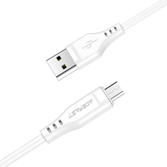Datový a nabíjecí kabel USB-A - microUSB Acefast C3-09, 18W, 1.2m, Bílý