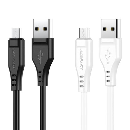 Datový a nabíjecí kabel USB-A - microUSB Acefast C3-09, 18W, 1.2m, Bílý