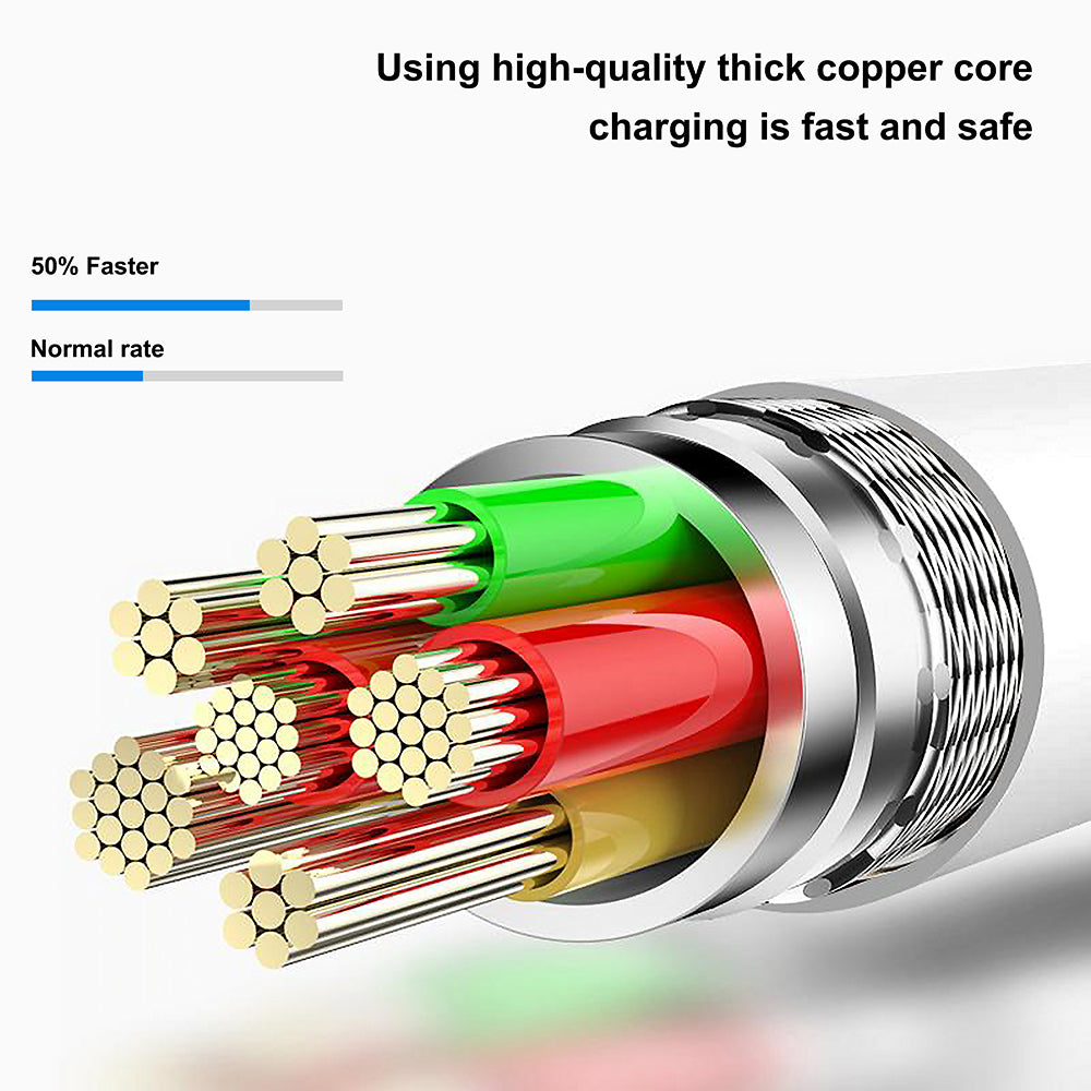 Datový a nabíjecí kabel USB-A - microUSB Lito LD03V, 18W, 1m, Bílý