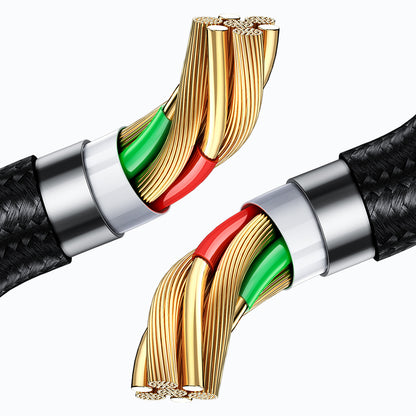 Datový a nabíjecí kabel USB-A - microUSB McDodo CA-1070 Display, 18W, 1.2m, Černý