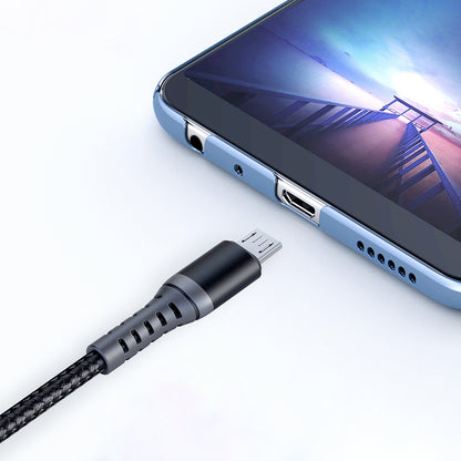 Datový a nabíjecí kabel USB-A - microUSB McDodo CA-2281, 18W, 1m, Černý