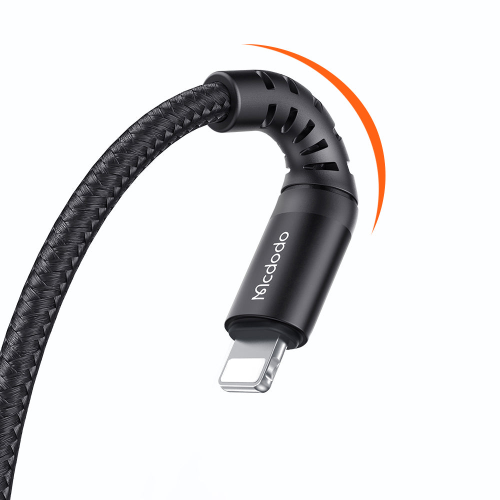 Datový a nabíjecí kabel USB-A - microUSB McDodo CA-2281, 18W, 1m, Černý