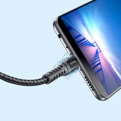 Datový a nabíjecí kabel USB-A - microUSB McDodo CA-2281, 18W, 1m, Černý