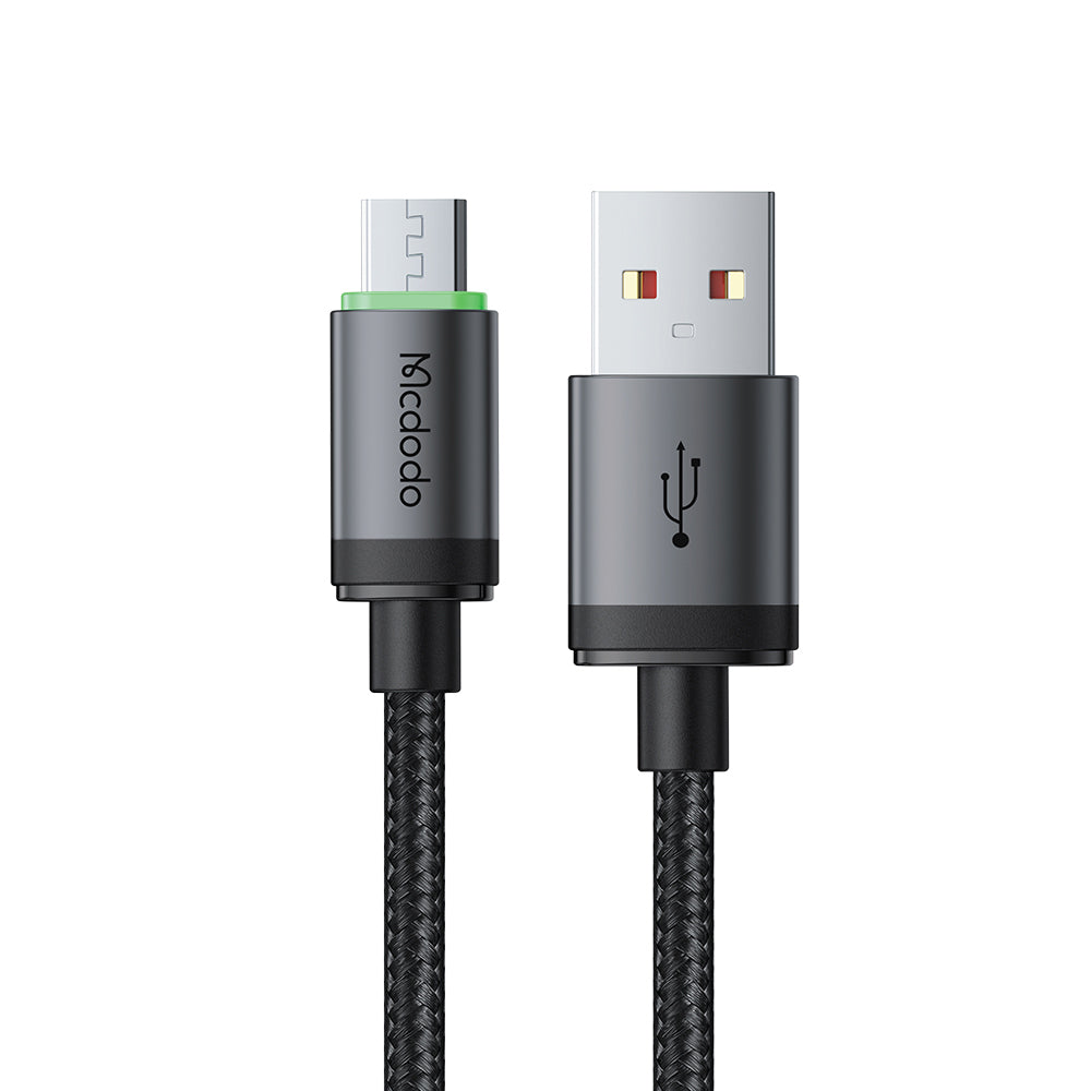 Datový a nabíjecí kabel USB-A - microUSB McDodo CA-3990, 18W, 1m, Černý
