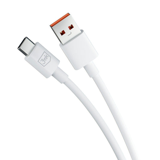 Datový a nabíjecí kabel USB-A - USB-C 3MK Hyper, 60W, 1.2m, Bílý