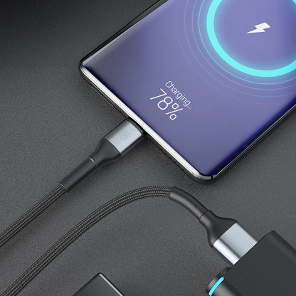 Datový a nabíjecí kabel USB-A - USB-C 3MK Hyper N 18, 18W, 1m, černý