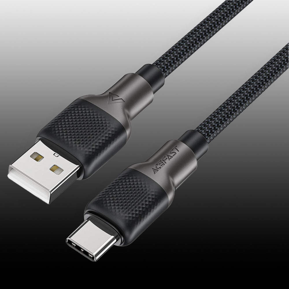 Datový a nabíjecí kabel USB-A - USB-C Acefast C10-04, 18W, 1.2m, černý