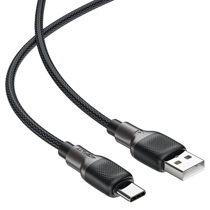 Datový a nabíjecí kabel USB-A - USB-C Acefast C10-04, 18W, 1.2m, černý