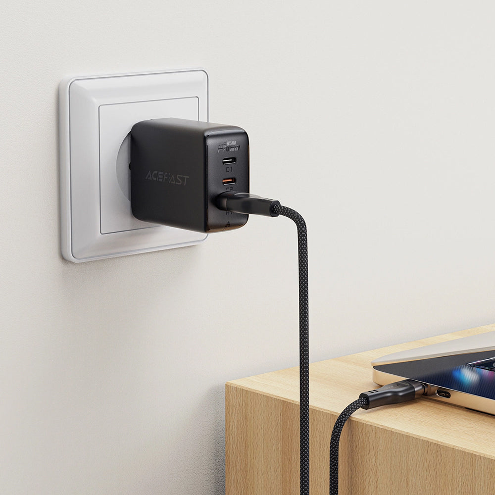 Datový a nabíjecí kabel USB-A - USB-C Acefast C11-04, 18W, 1.2m, černý