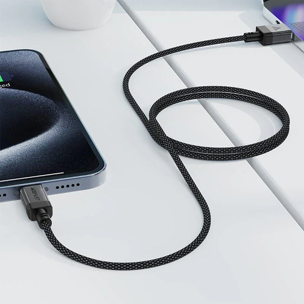 Datový a nabíjecí kabel USB-A - USB-C Acefast C12-04, 18W, 1,2m, černý