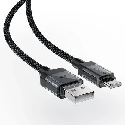 Datový a nabíjecí kabel USB-A - USB-C Acefast C12-04, 18W, 1,2m, černý