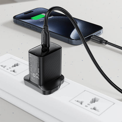 Datový a nabíjecí kabel USB-A - USB-C Acefast C16-04, 18W, 1.2m, černý