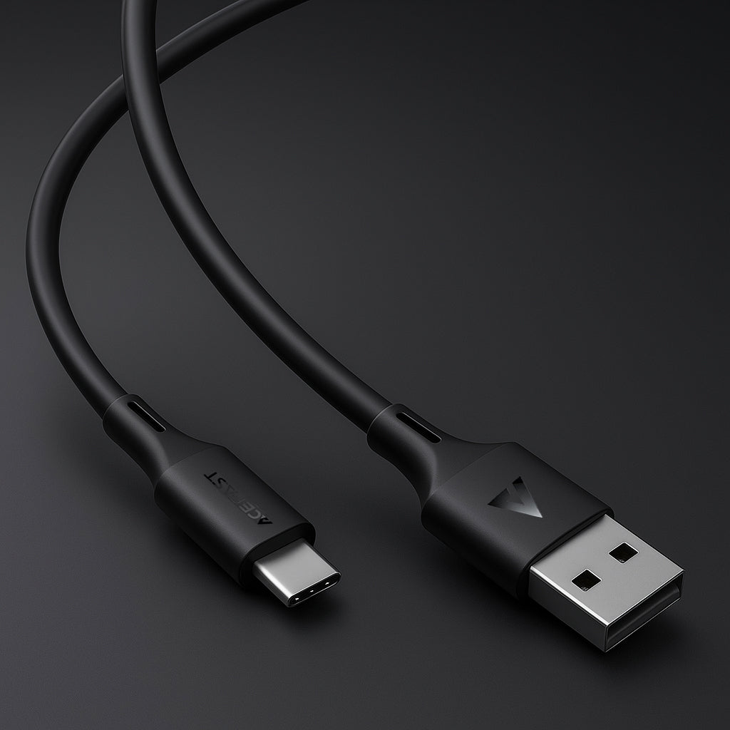 Datový a nabíjecí kabel USB-A - USB-C Acefast C17-04, 18W, 1.2m, černý