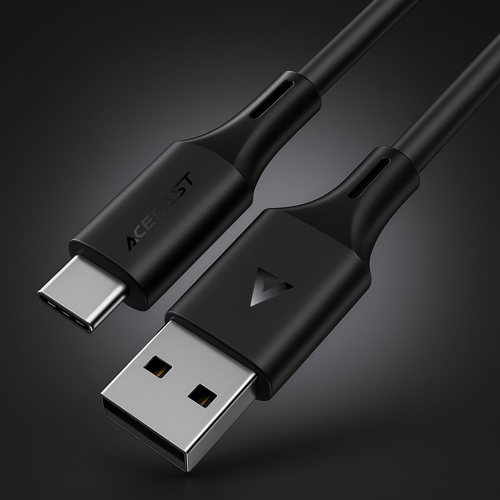 Datový a nabíjecí kabel USB-A - USB-C Acefast C17-04, 18W, 1.2m, černý