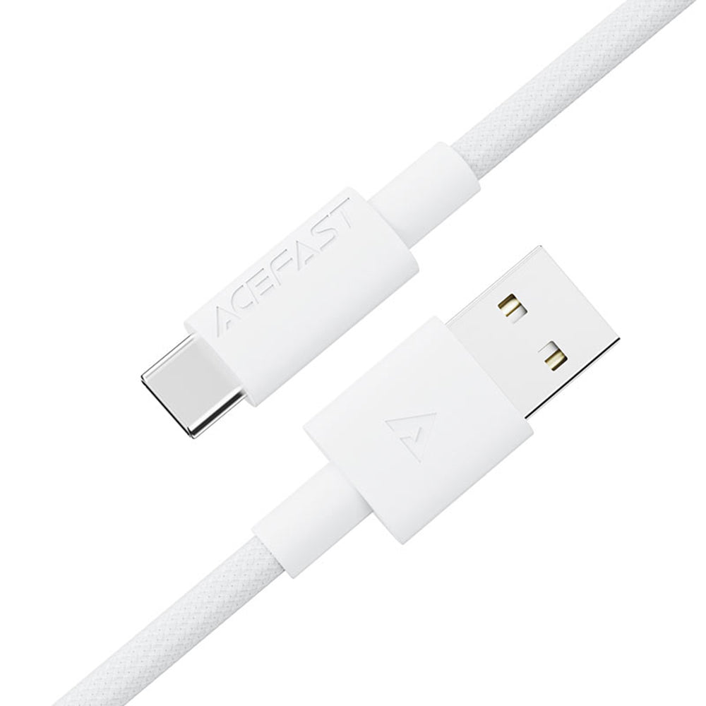 Datový a nabíjecí kabel USB-A - USB-C Acefast C18-04, 18W, 1.2m, bílý