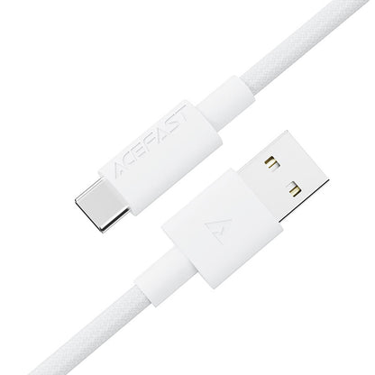 Datový a nabíjecí kabel USB-A - USB-C Acefast C18-04, 18W, 1.2m, bílý