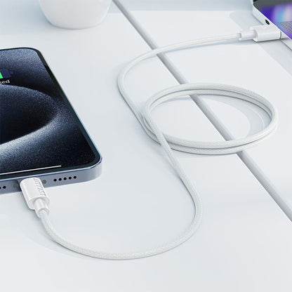 Datový a nabíjecí kabel USB-A - USB-C Acefast C18-04, 18W, 1.2m, bílý