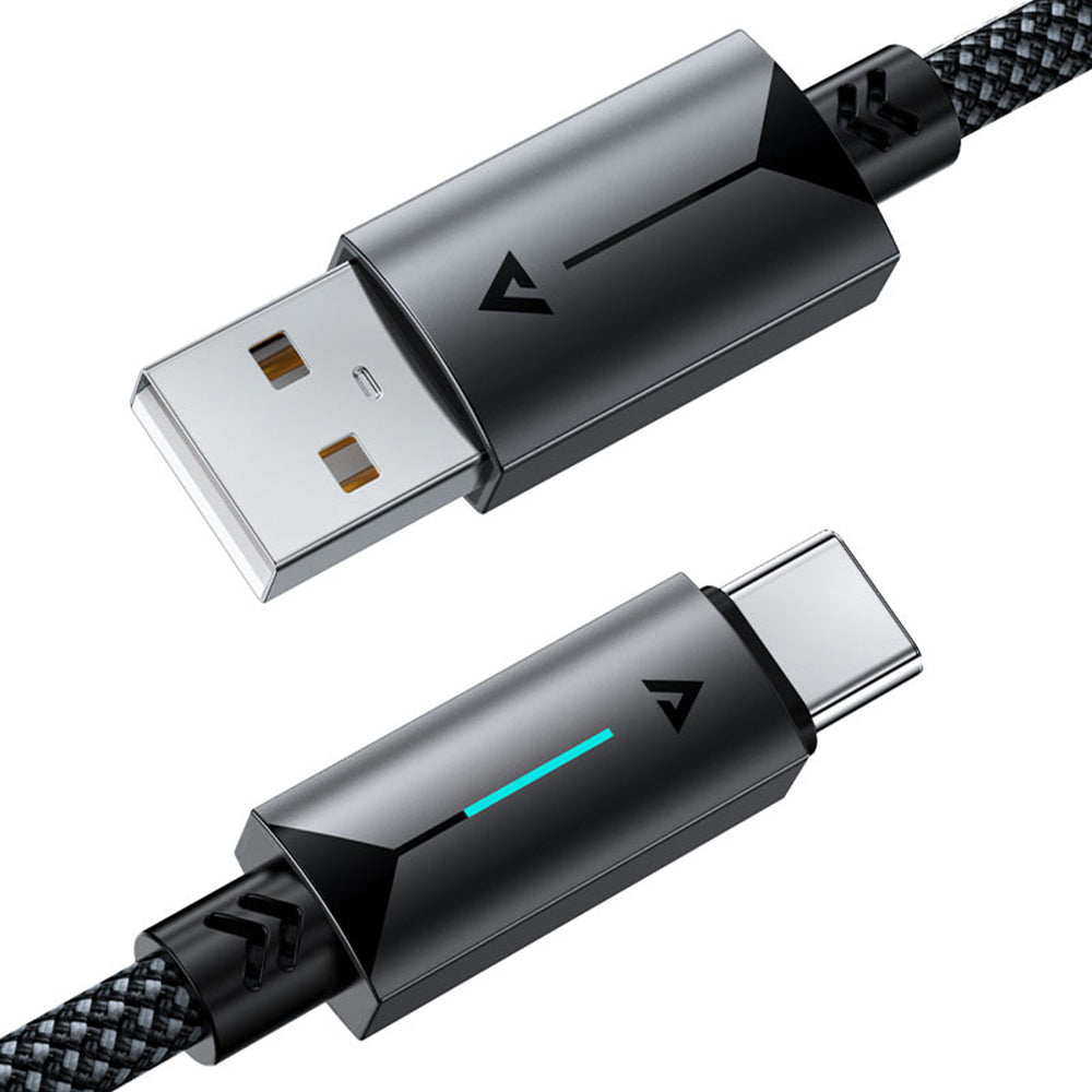 USB-A to USB-C Acefast C19-04 Data and Charging Cable, 18W, 1.2m, Black