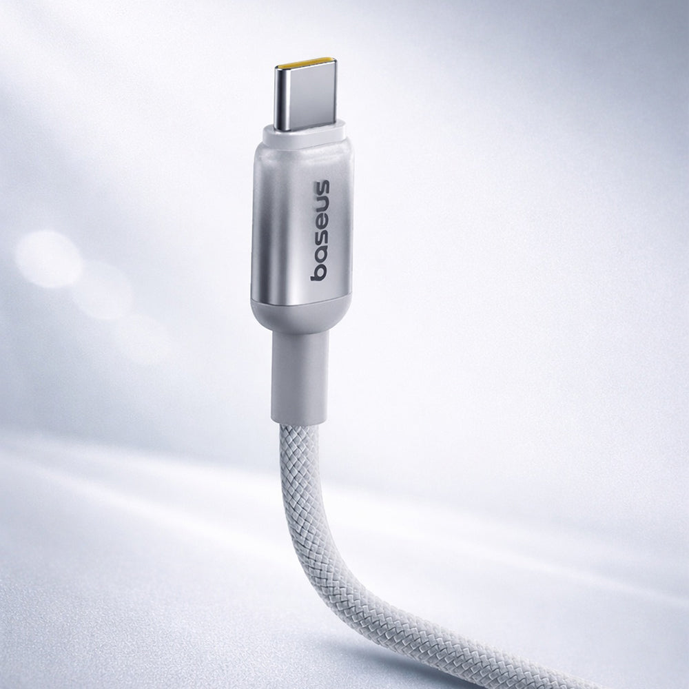 Datový a nabíjecí kabel USB-A - USB-C Baseus Discolor, 100W, 1m, Stříbrný E0420803