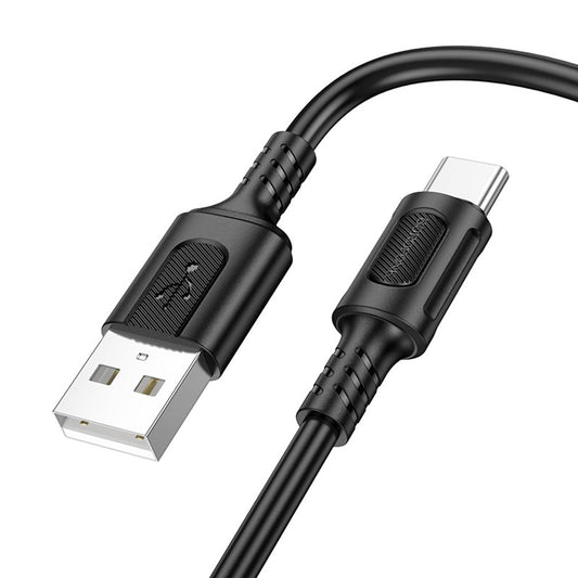 Datový a nabíjecí kabel USB-A - USB-C Borofone BX111 Feliz, 20W, 1m, černý