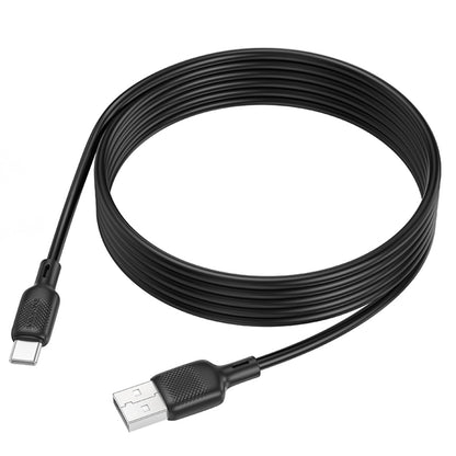 Datový a nabíjecí kabel USB-A - USB-C Borofone BX113 Lenny, 18W, 2m, černý