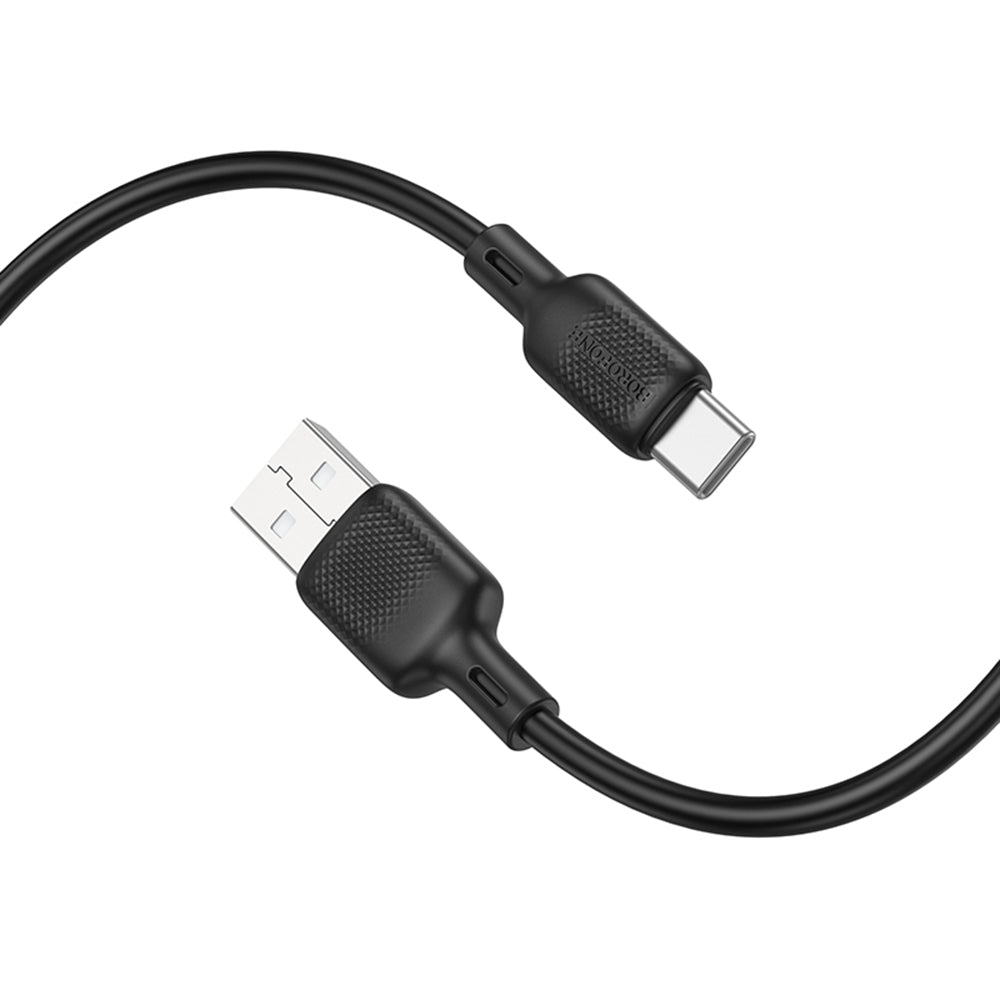 Datový a nabíjecí kabel USB-A - USB-C Borofone BX113 Lenny, 18W, 2m, černý