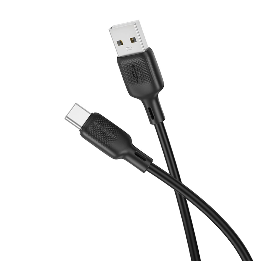 Datový a nabíjecí kabel USB-A - USB-C Borofone BX113 Lenny, 18W, 2m, černý