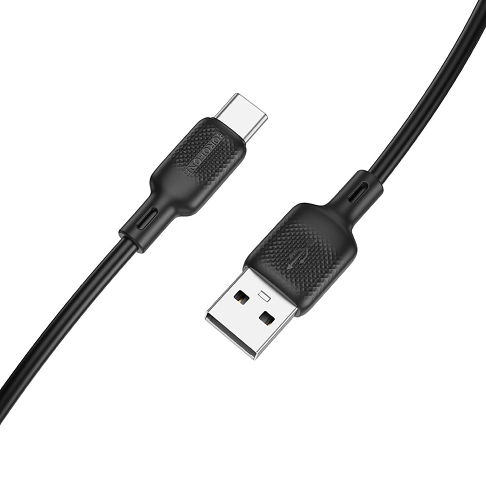 Datový a nabíjecí kabel USB-A - USB-C Borofone BX113 Lenny, 18W, 2m, černý