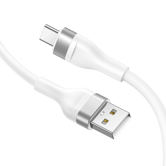 Datový a nabíjecí kabel USB-A - USB-C Lito LD02C, 18W, 1.2m, Bílý