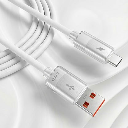 Datový a nabíjecí kabel USB-A - USB-C Lito LD07, 18W, 1m, Bílý