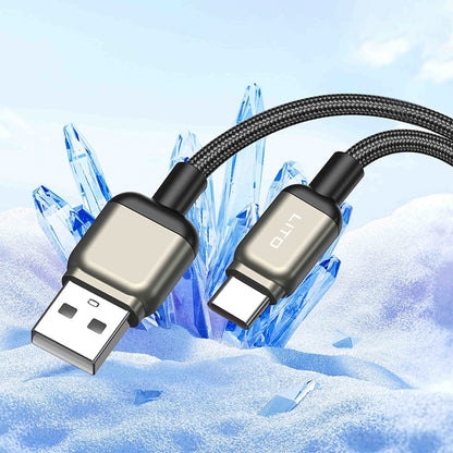 Datový a nabíjecí kabel USB-A - USB-C Lito LD17, 18W, 1m, černý