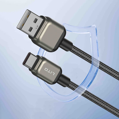 Datový a nabíjecí kabel USB-A - USB-C Lito LD17, 18W, 1m, černý