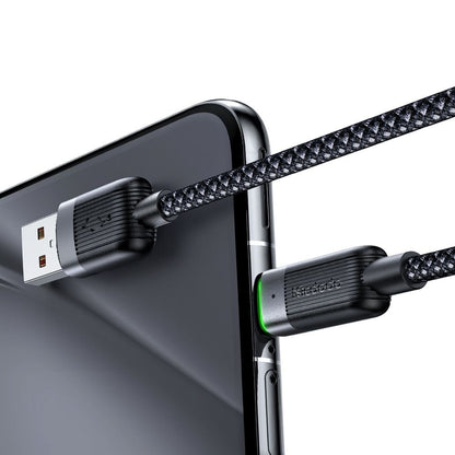 Datový a nabíjecí kabel USB-A - USB-C McDodo CA-5650 Self Winding, 66W, 1.2m, černý