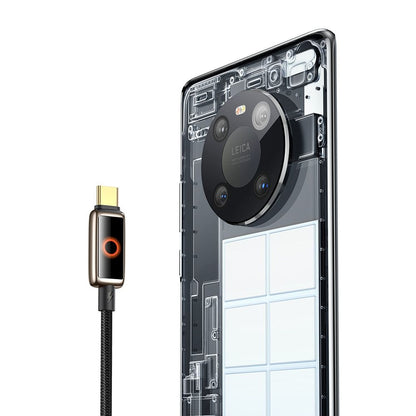 Datový a nabíjecí kabel USB-A - USB-C McDodo CA-6650 Auto Power Off, 100W, 1.2m, černý