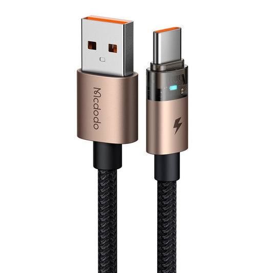 Datový a nabíjecí kabel USB-A - USB-C McDodo CA-6891, 66W, 1.2m, Zlatý