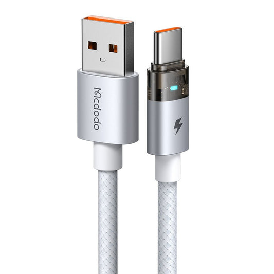 Datový a nabíjecí kabel USB-A - USB-C McDodo CA-6892, 66W, 1.2m, Bílý