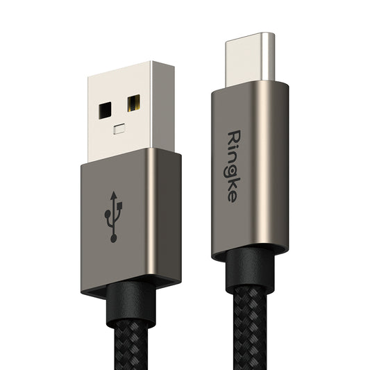 Datový a nabíjecí kabel USB-A - USB-C Ringke, 60W, 2m, černý