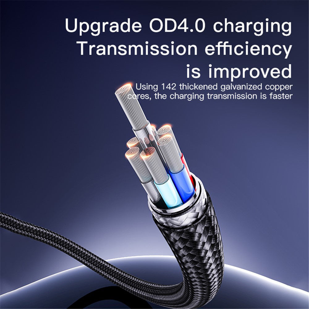 Datový a nabíjecí kabel USB-A - USB-C Yesido CA130C, 18W, 2m, Černý