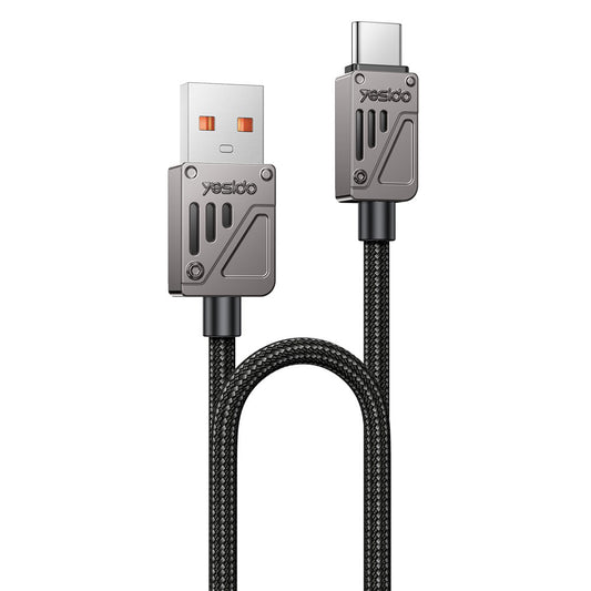 Datový a nabíjecí kabel USB-A - USB-C Yesido CA135C, 18W, 1.2m, černý