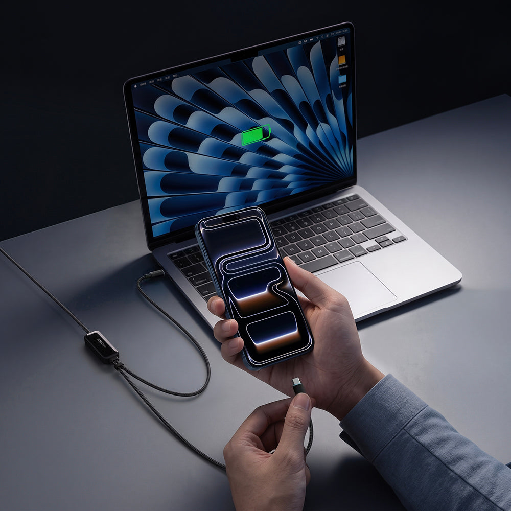Datový a nabíjecí kabel USB-C - 2 x USB-C Cuktech C2C615, 140W, 1,5 m, černý CKC2C615GLBK