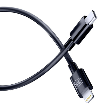 Datový a nabíjecí kabel USB-C - Lightning 3MK Hyper, 20W, 1,2m, bílý