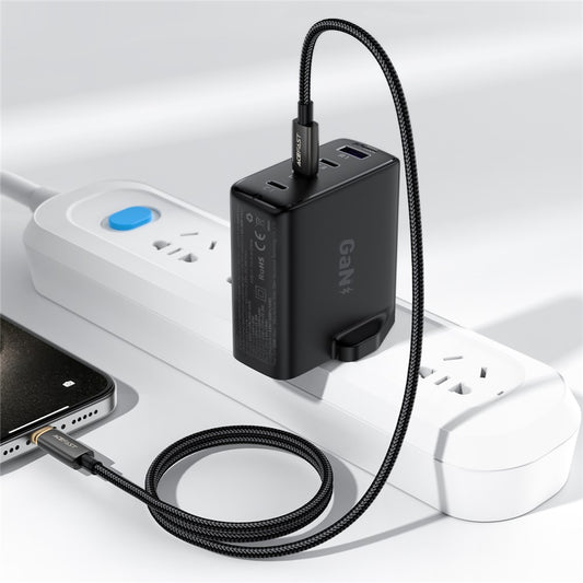 Datový a nabíjecí kabel USB-C - Lightning Acefast C23-01, 30W, 1.2m, Černý.