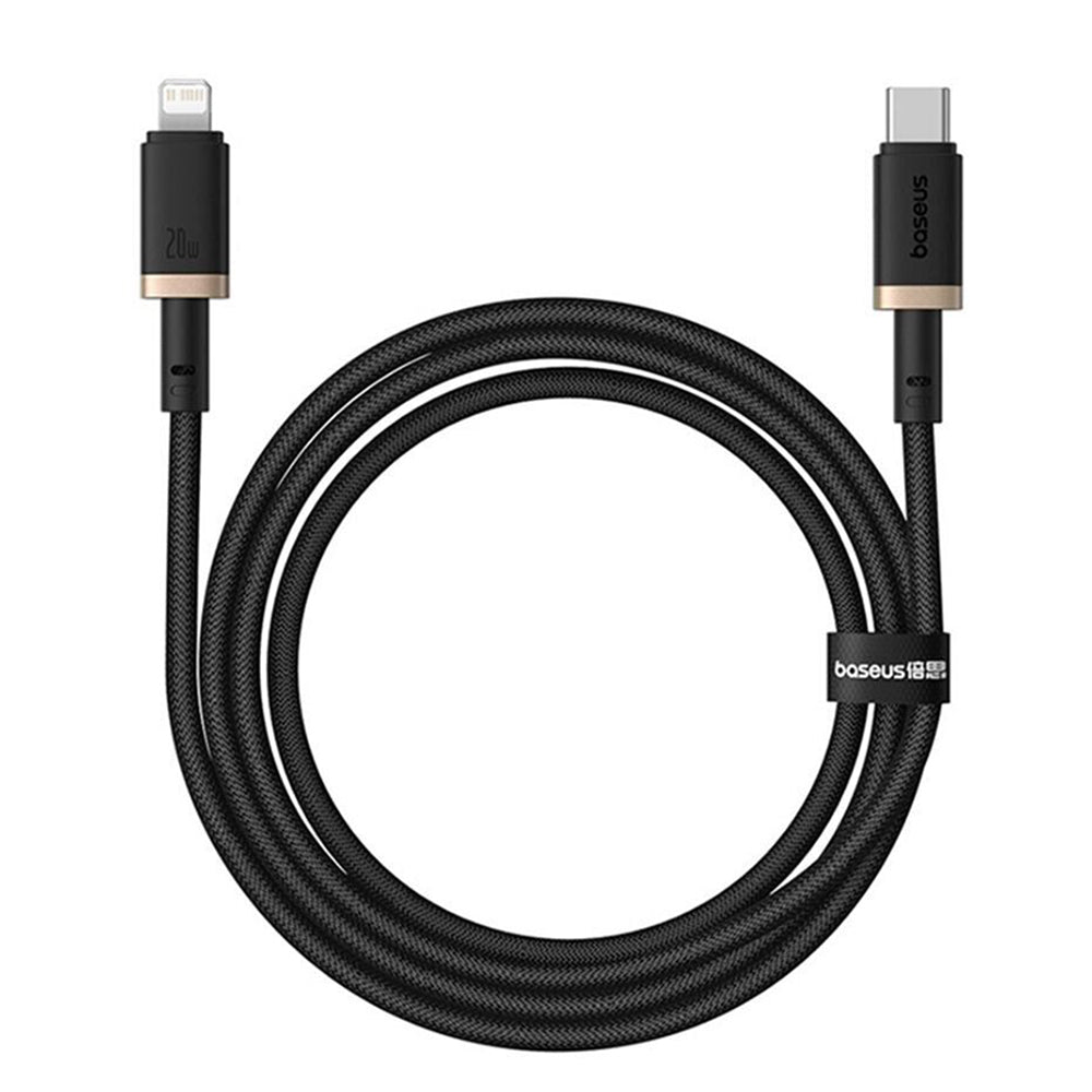 Datový a nabíjecí kabel USB-C - Lightning Baseus Dura Series, 20W, 1m, Zlatě Černý P10377800U01-03