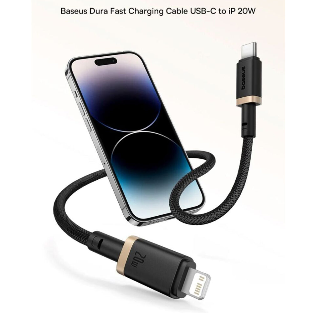Datový a nabíjecí kabel USB-C - Lightning Baseus Dura Series, 20W, 1m, Červeno-černý P10377800U01-01