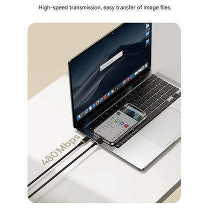 Datový a nabíjecí kabel USB-C - Lightning Baseus Dura Series, 20W, 2m, Zlatě černý P10377800U01-02